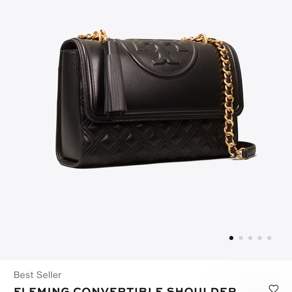Authentic Tory Burch FLEMING CONVERTIBLE SHOULDER BAG crossbody